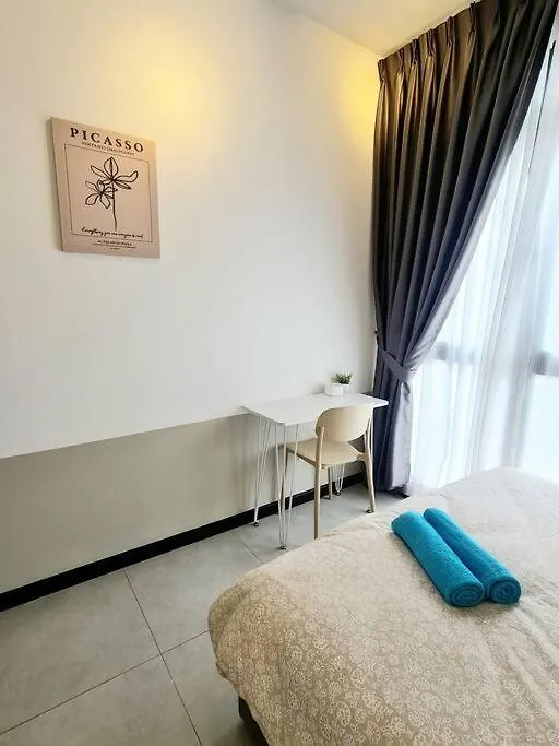 Kl Creamy Tiny 2R1B Home 爆款奶油风小宅 Kuala Lumpur Apartman