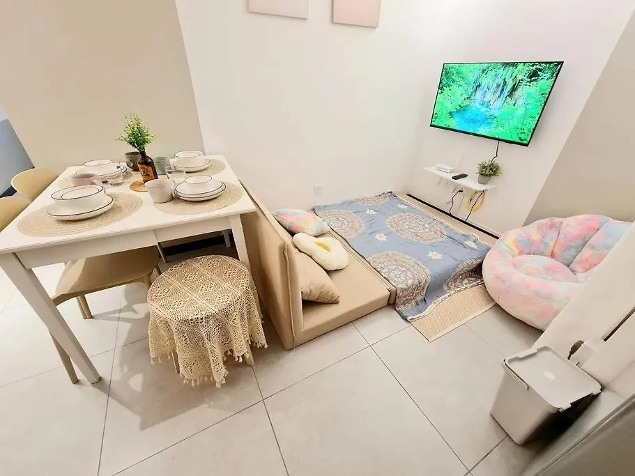 Kl Creamy Tiny 2R1B Home 爆款奶油风小宅 Kuala Lumpur Apartman